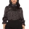 Fashion Nova Teddies & Babydolls On Morning Calls Paisley Blouse - Black