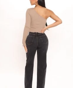 Fashion Nova Mall Crawler One Shoulder Long Sleeve Top - Mocha 7 Fashion Nova Mall Crawler One Shoulder Long Sleeve Top - Mocha