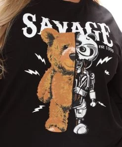 Fashion Nova Savage Bear Bot Long Sleeve Top - Black 10 Fashion Nova Savage Bear Bot Long Sleeve Top - Black