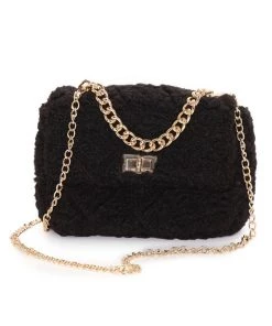 Fashion Nova Teddies & Babydolls Runway Ready Crossbody - Black