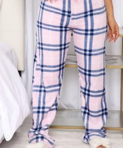 Fashion Nob Sleepy Nights Plush PJ Pants - Pink/combo