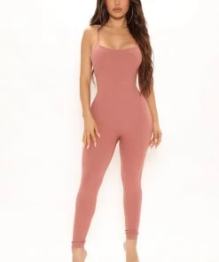 Fashion Nova New Today Life Is Sweet Jumpsuit - Mocha
