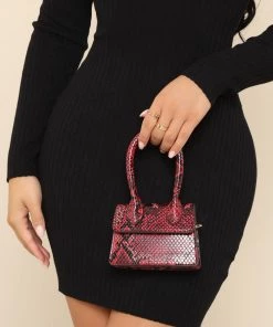 FashionNob Bring The Heat Micro Mini Handbag - Red/Black 9 FashionNob Bring The Heat Micro Mini Handbag - Red/Black