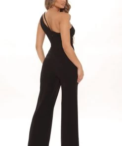 FashionNob Boss Moves Jumpsuit - Black