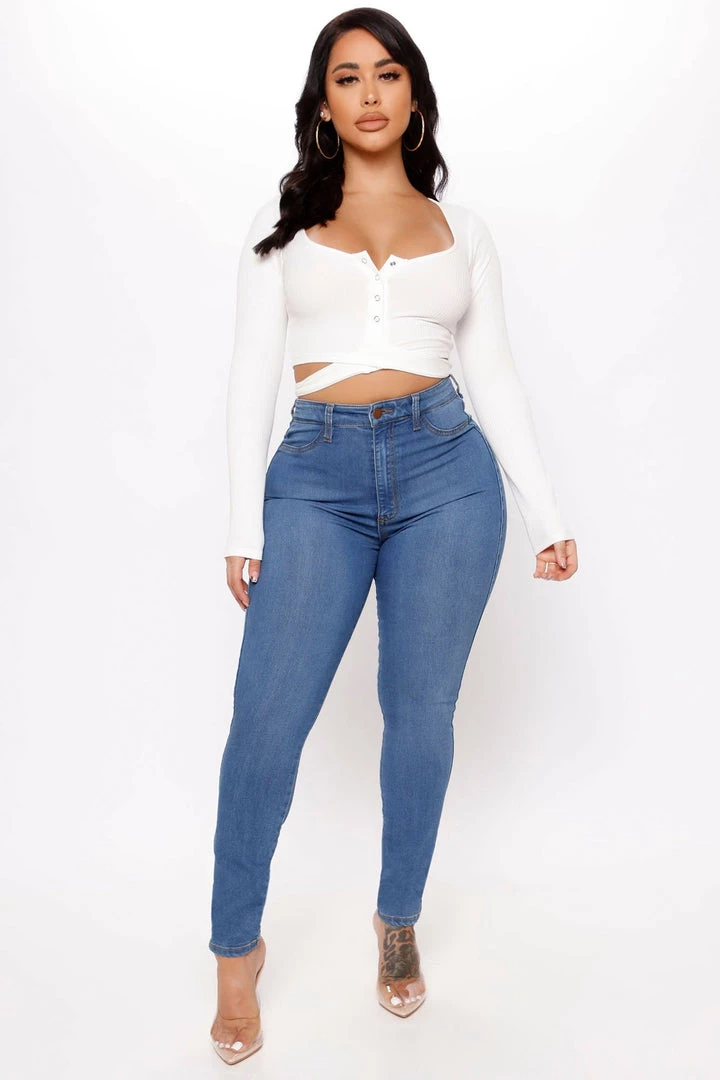 Fashion Nova Teddies & Babydolls Enough Small Talk Top - White 2 Fashion Nova Teddies & Babydolls Enough Small Talk Top - White