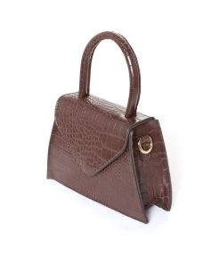 FashionNob Best Sellers All Corners Trapeze Bag - Chocolate