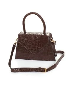 FashionNob Best Sellers All Corners Trapeze Bag - Chocolate