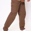 Fashion Nova Ripstop Cargo Pants - Brown
