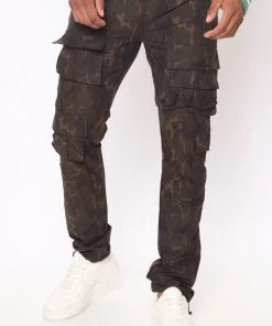 Fashion Nova Elite Nylon Cargo Pants - Camouflage