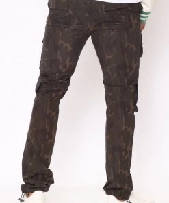 Fashion Nova Elite Nylon Cargo Pants - Camouflage
