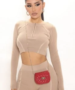 Fashion Nova Teddies & Babydolls Leave Him On Red Crossbody - Red