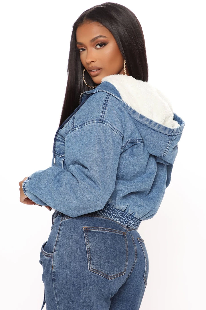 Fashion Nob Got A Soft Spot Denim Jacket - Dark Wash Teddies & Babydolls 3 Fashion Nob Got A Soft Spot Denim Jacket - Dark Wash Teddies & Babydolls