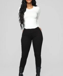 Fashion Nova Teddies & Babydolls Cozy Crew Neck Tee - Soft White