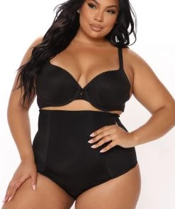 Fashion Nob Ayesha High Waist Shaping Brief - Black