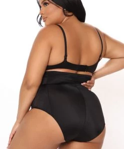 Fashion Nob Ayesha High Waist Shaping Brief - Black