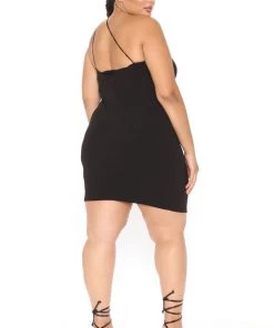 Fashion Nob Influencer Looks A Careless Night Midi Dress - Black