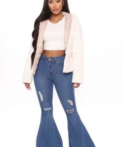 Fashion Nob Split Second Reversible Puffer Jacket - Khaki