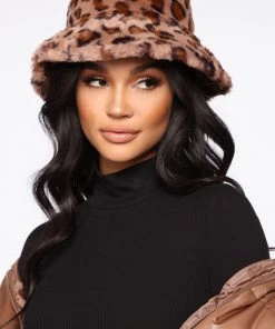 FashionNob A Real One Bucket Hat - Brown Teddies & Babydolls