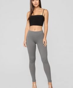 Fashion Nova My Number One Leggings - Grey Teddies & Babydolls