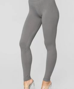 Fashion Nova My Number One Leggings - Grey Teddies & Babydolls