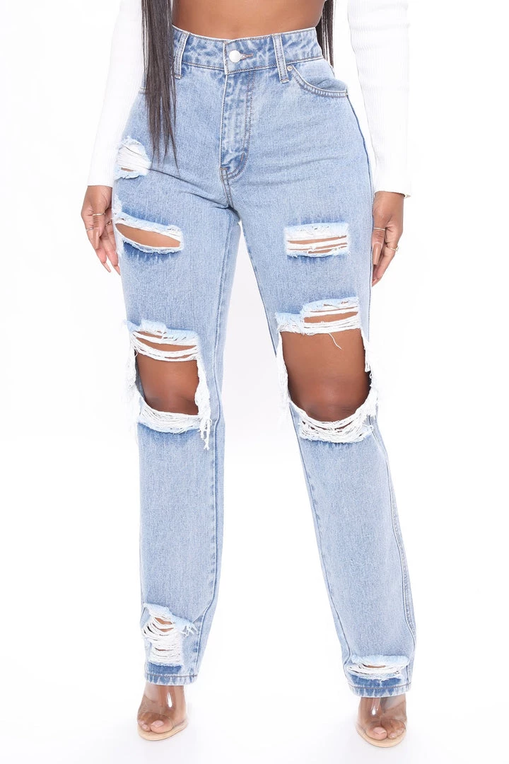 Fashion Nova Feed My Ego Slouch Fit Jeans - Light Blue Wash 2 Fashion Nova Feed My Ego Slouch Fit Jeans - Light Blue Wash