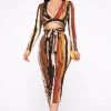 Fashion Nova SETS Lucky One Skirt Set - Mocha