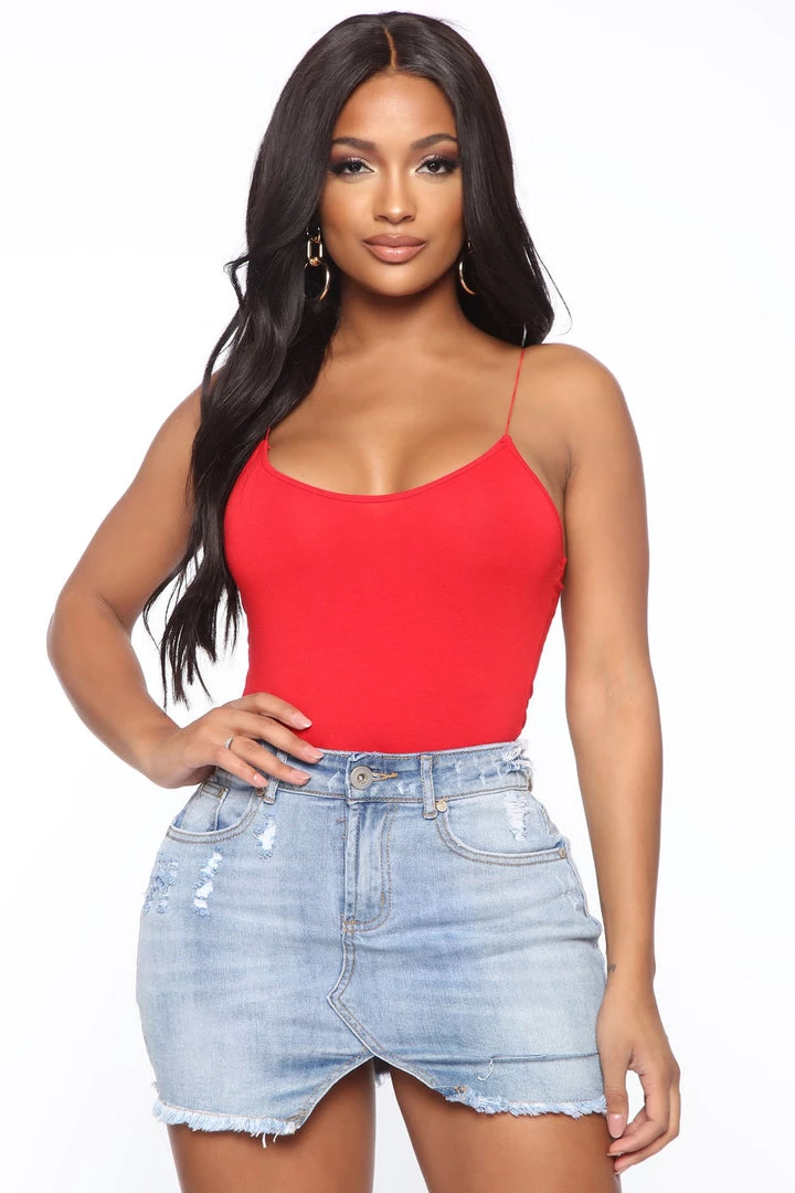 Fashion Nova Teddies & Babydolls Must Have Bodysuit - Red 3 Fashion Nova Teddies & Babydolls Must Have Bodysuit - Red
