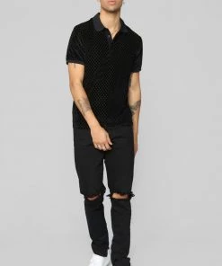 FashionNob Cason Short Sleeve Polo - Black