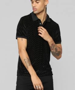 FashionNob Cason Short Sleeve Polo - Black