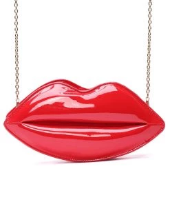 FashionNob Blowing Kisses Crossbody Bag - Red