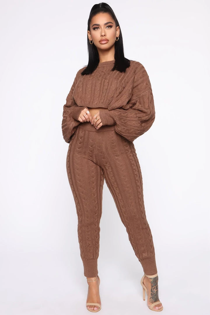 Fashion Nova Meet Me Half Way Sweater - Mocha 2 Fashion Nova Meet Me Half Way Sweater - Mocha