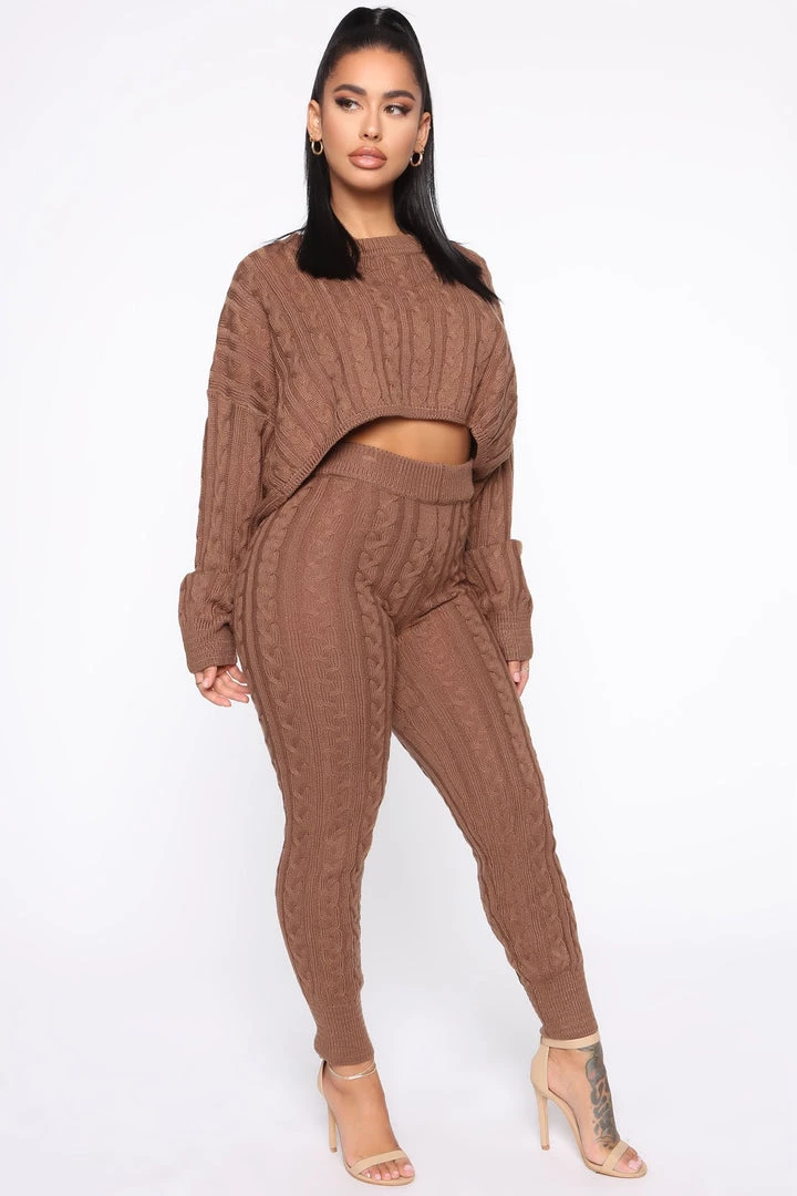 Fashion Nova Meet Me Half Way Sweater - Mocha 3 Fashion Nova Meet Me Half Way Sweater - Mocha