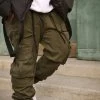 Mysite See The Poison Cargo Jogger - Olive New Today