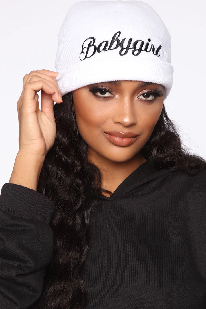FashionNob Babygirl Beanie - Ivory Teddies & Babydolls 1 FashionNob Babygirl Beanie - Ivory Teddies & Babydolls