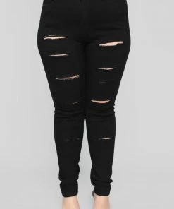 Fashion Nova Hug So Tight Jeans - Black