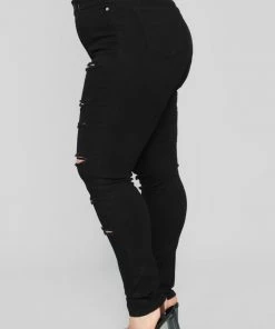 Fashion Nova Hug So Tight Jeans - Black
