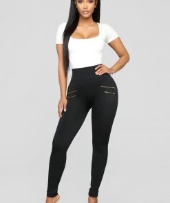 Fashion Nova Kiss And Make Up Seamless Leggings - Black