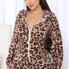 Fashion Nob Teddy Baby PJ Romper Onesie - Leopard Sleepwear & Robes