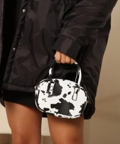 Fashion Nova Such A Mood Mini Bag - Black/White