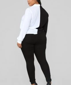 Fashion Nova Didn't Cha Know Shirt - Black/White Best Sellers