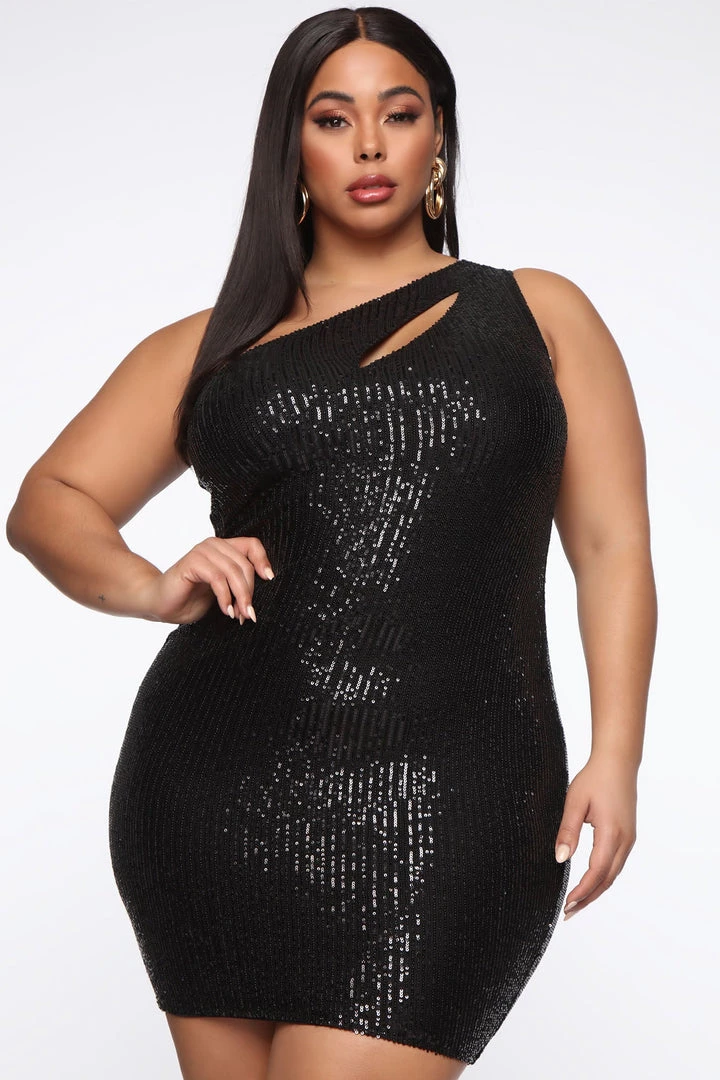 Mysite Stayed In My Lane Dress - Black Club