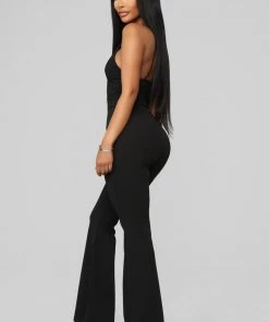 Fashion Nova Office Babe Flare Game Pants - Black