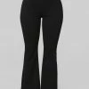 Fashion Nova Office Babe Flare Game Pants - Black