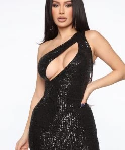 Mysite Stayed In My Lane Dress - Black Club