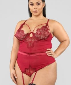 Fashion Nob Special Kind Of Lover Teddy - Burgundy 7 Fashion Nob Special Kind Of Lover Teddy - Burgundy