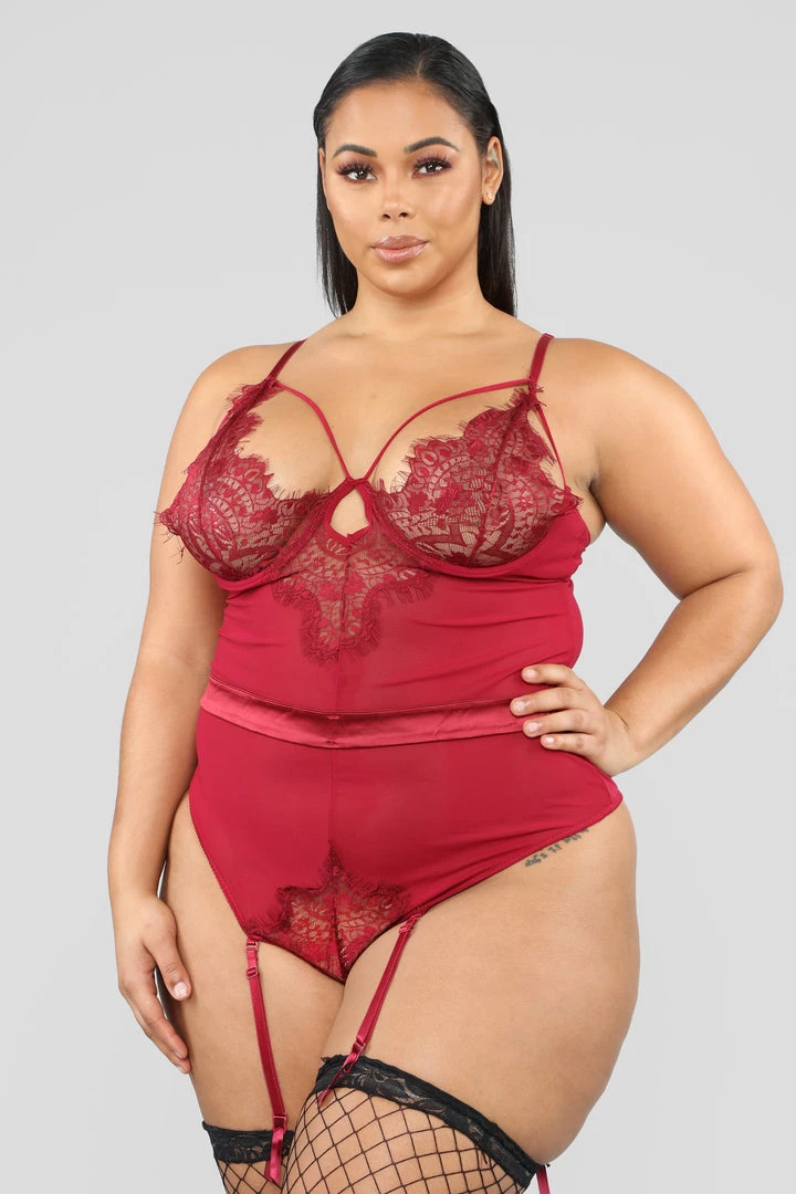 Fashion Nob Special Kind Of Lover Teddy - Burgundy 3 Fashion Nob Special Kind Of Lover Teddy - Burgundy