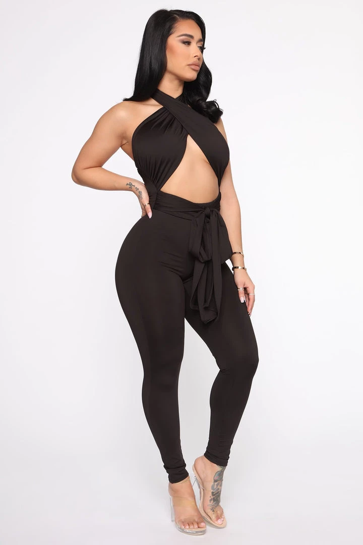 FashionNob Influencer Looks Bad Intentions Jumpsuit - Black