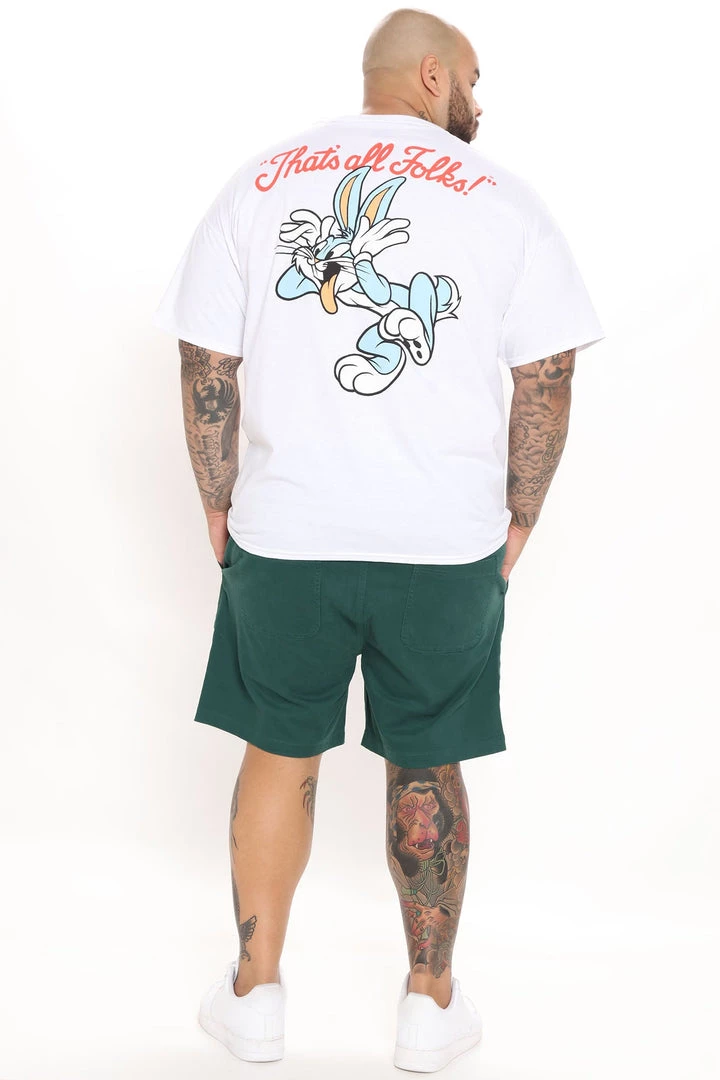 Mysite Draw Cord Chino Shorts - Emerald New Today
