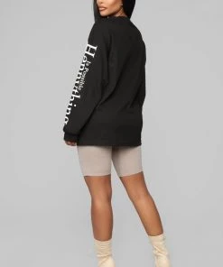 Fashion Nova Teddies & Babydolls Hennything Is Possible LS Top - Black 19 Fashion Nova Teddies & Babydolls Hennything Is Possible LS Top - Black