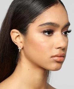 Fashion Nova Teddies & Babydolls Oh Don't Cross Me Earrings - Gold